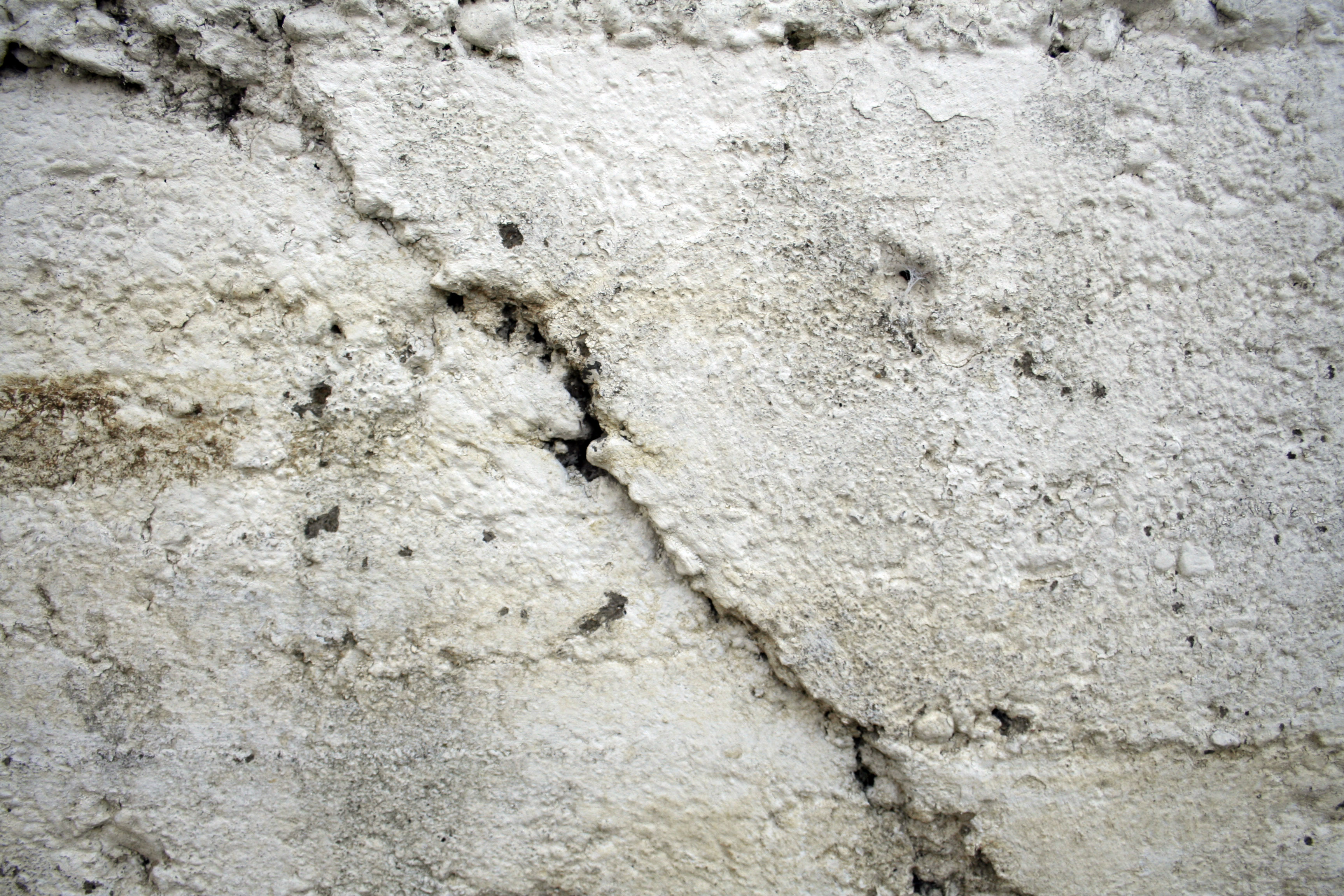 cracked white wall